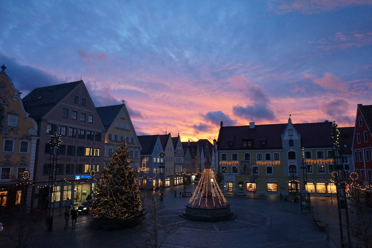 Marienplatz Advent Abendstimmung