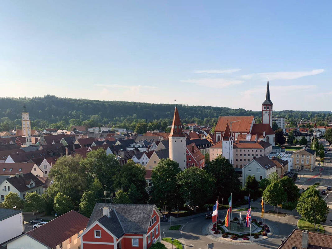 Mindelheim Blick zur Altstadt